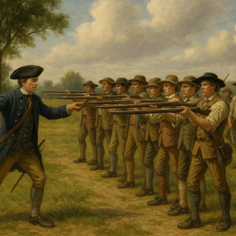 The Training and Drilling of American Militias in the 18th Century